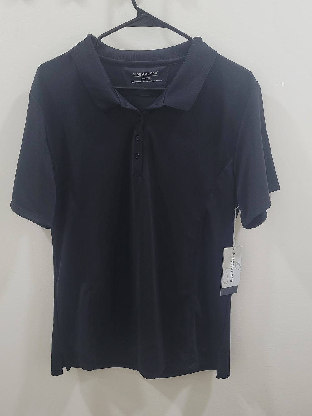 Golf / Active Wear Performance Women’s Black Polo Shirt